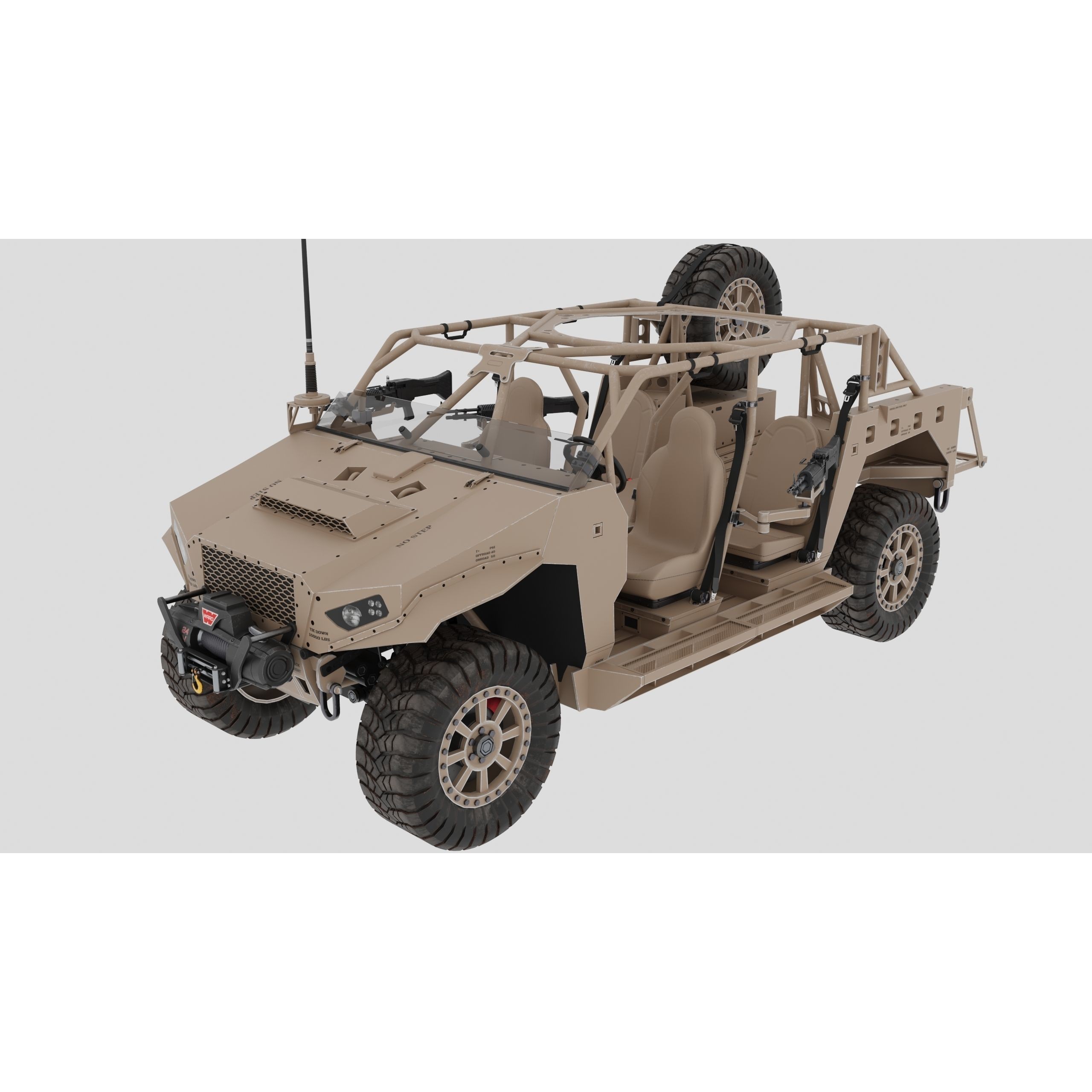 Polaris Dagor A1 - Low-Poly Game-Ready 3D Model - View 6
