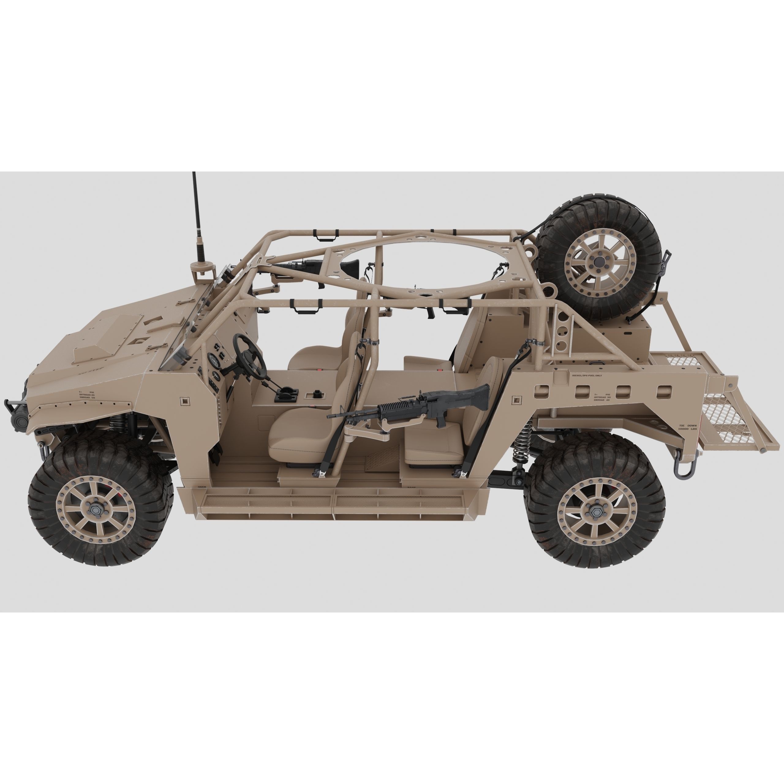 Polaris Dagor A1 - Low-Poly Game-Ready 3D Model - View 7
