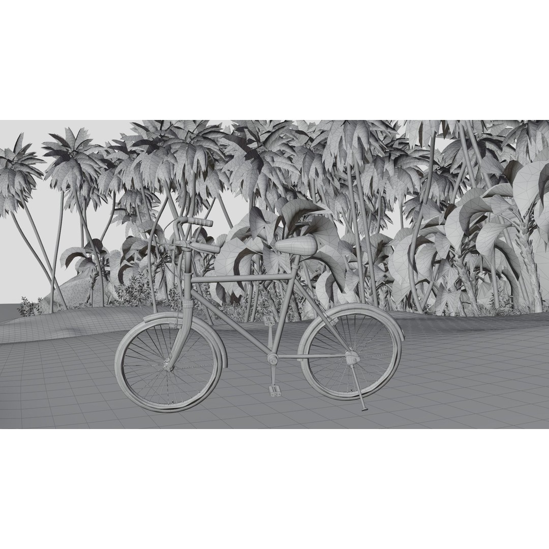 Beach Island 3D Model – Realistic Textures, PBR, Blender, FBX - View 21