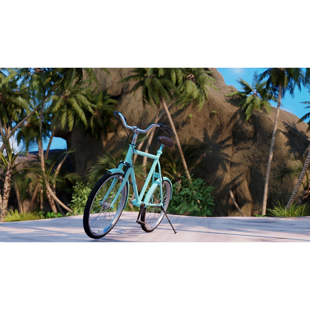 Beach Island 3D Model – Realistic Textures, PBR, Blender, FBX - View 24