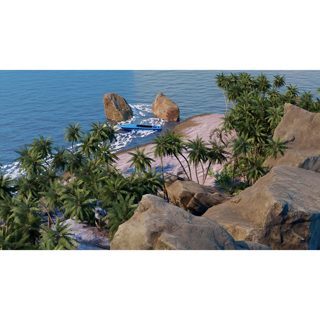 Beach Island 3D Model – Realistic Textures, PBR, Blender, FBX - View 6