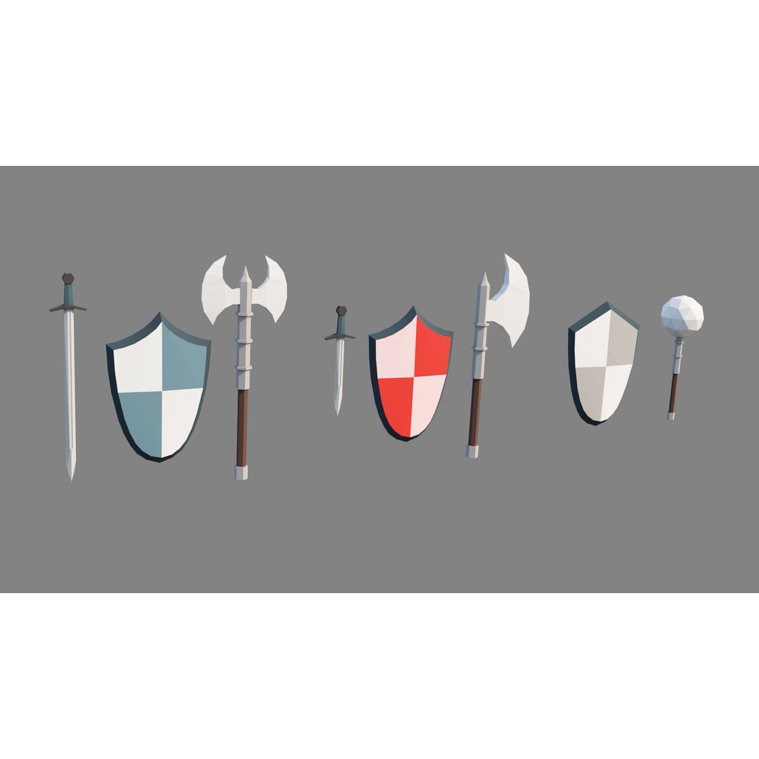 Cartoon Castle 3D Model – Low Poly Game Asset, FBX, OBJ, Blender - View 11