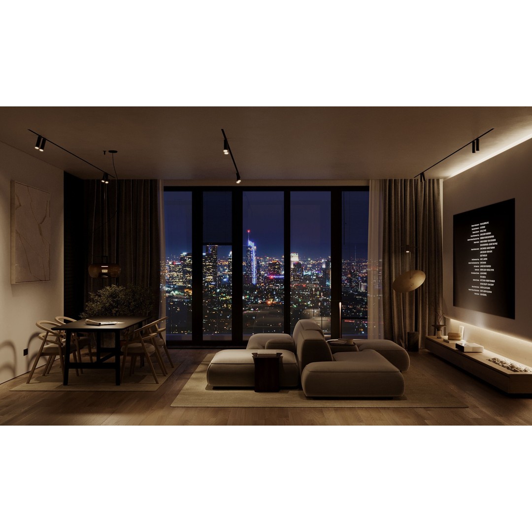 Los Angeles Apartment 3D Model – Interior Scene with HDRI Lighting - View 4