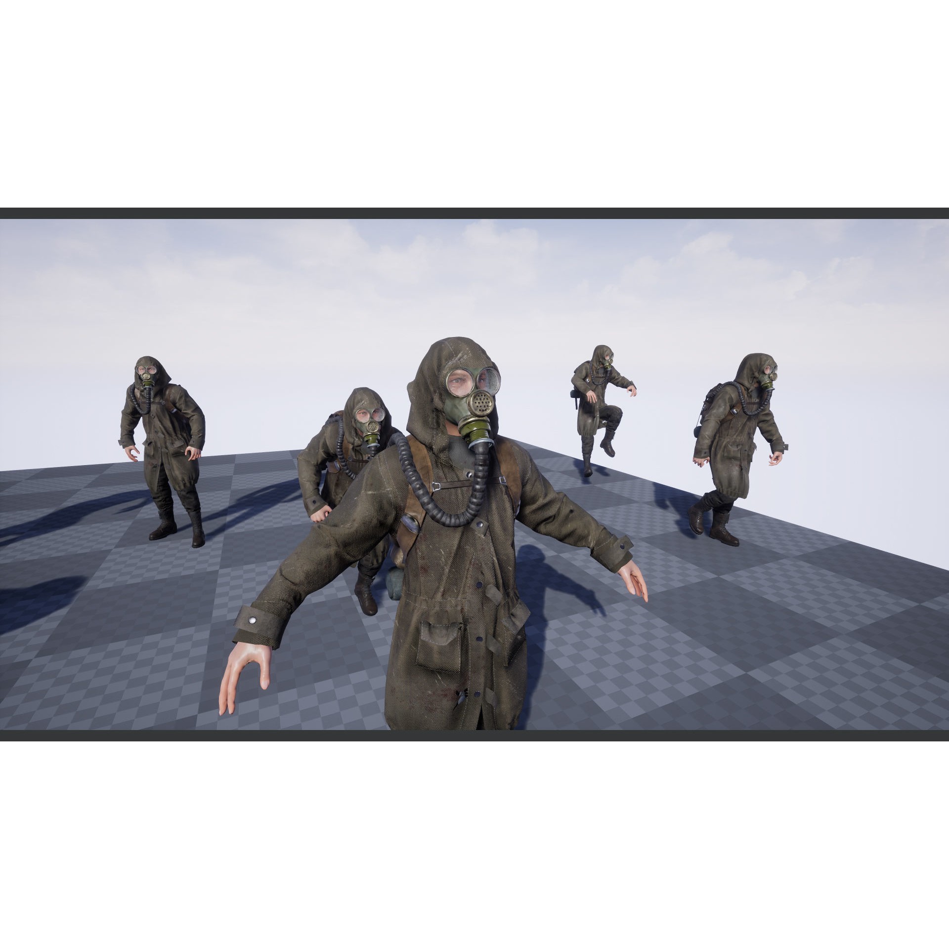 Post Apocalyptic Survivor - Low-Poly Game-Ready 3D Model - View 14