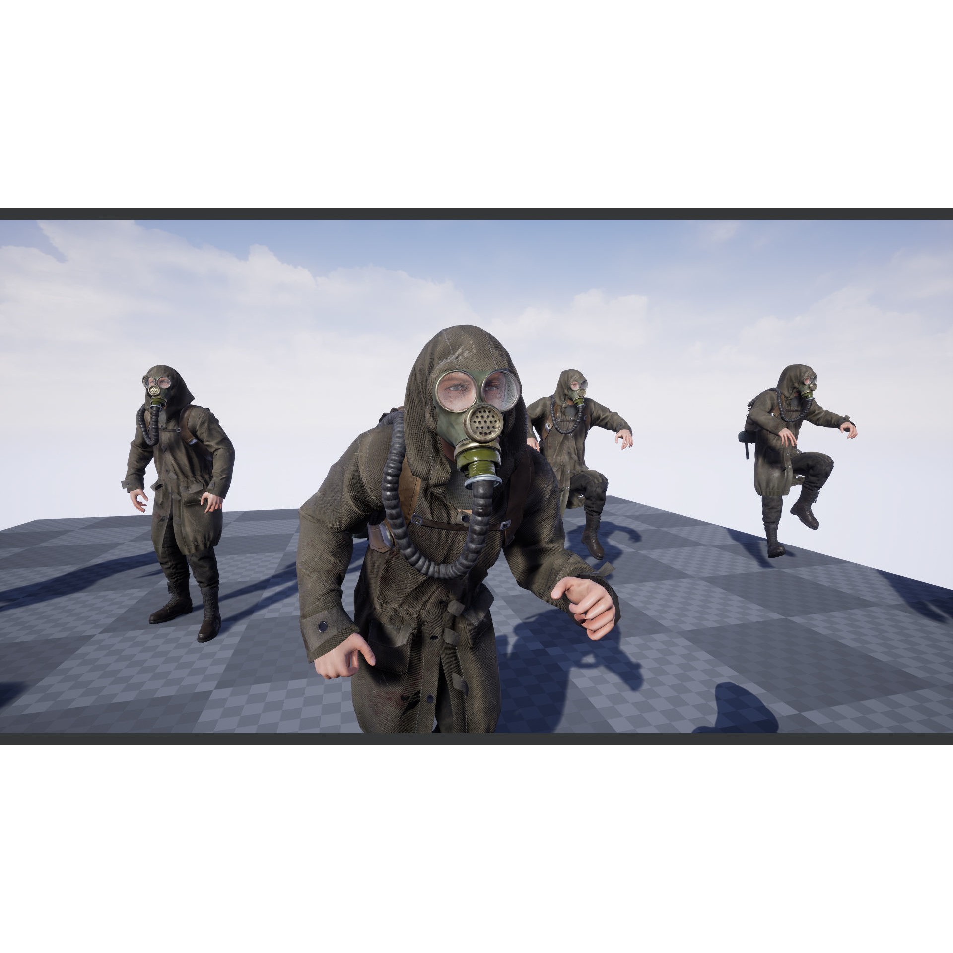 Post Apocalyptic Survivor - Low-Poly Game-Ready 3D Model - View 15