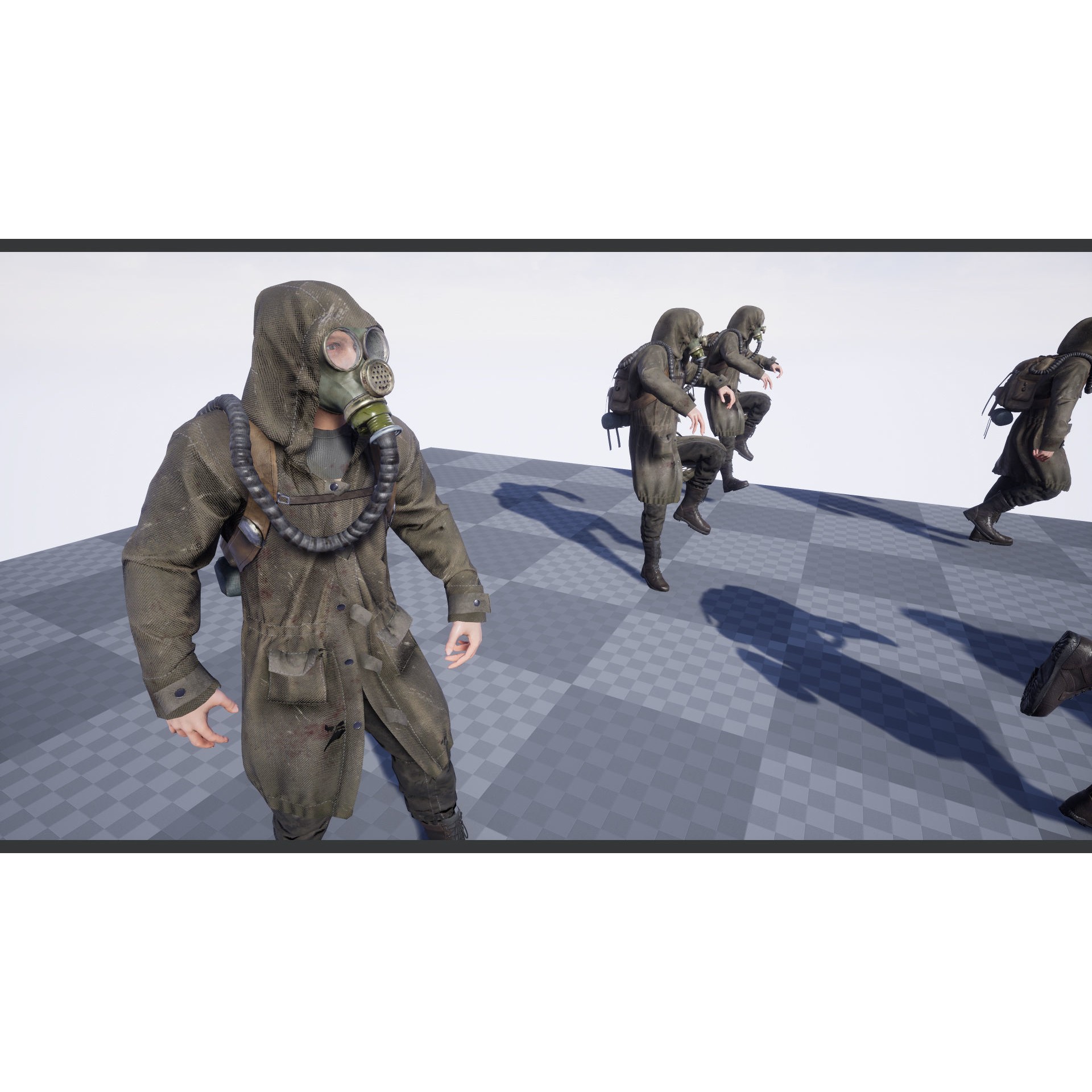 Post Apocalyptic Survivor - Low-Poly Game-Ready 3D Model - View 16