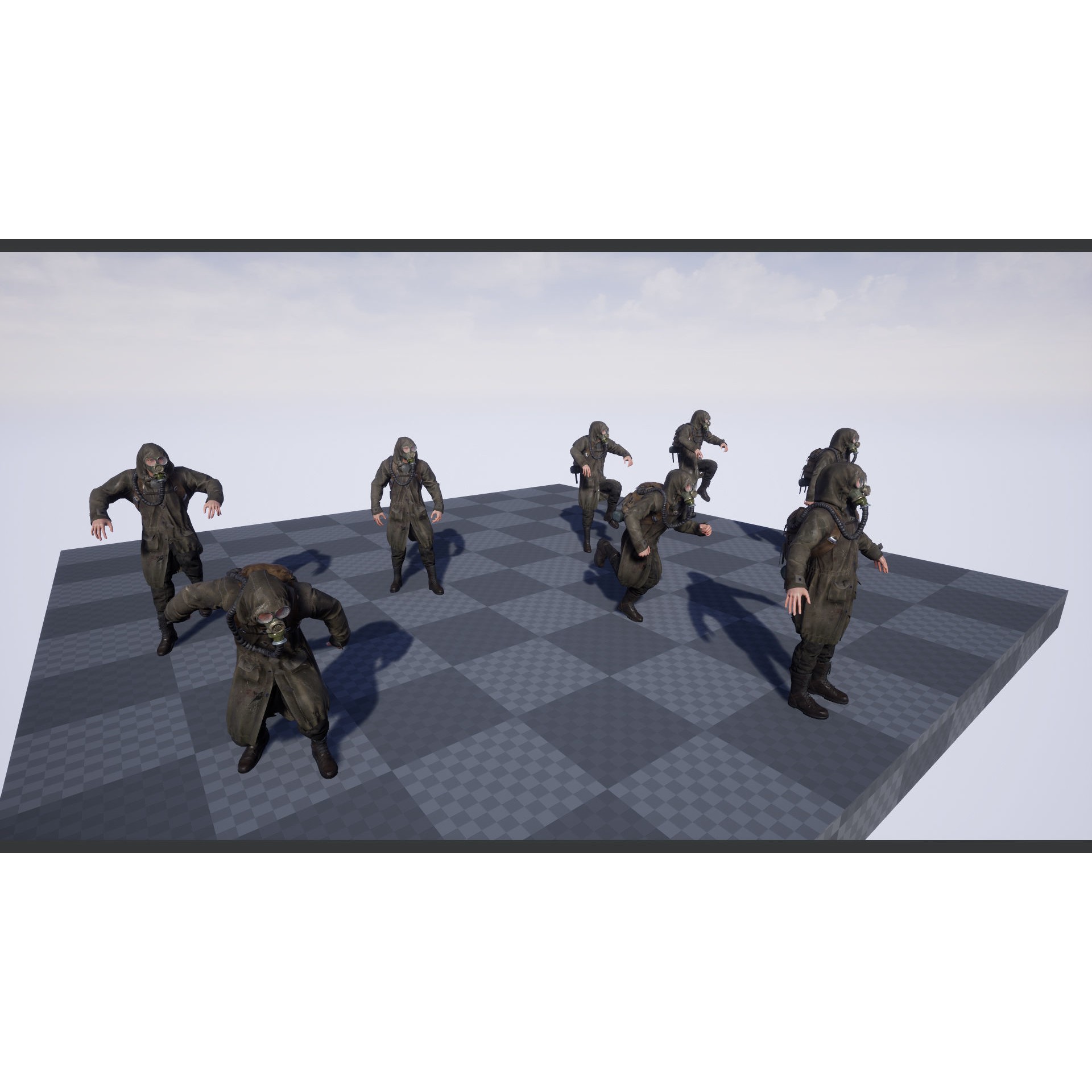Post Apocalyptic Survivor - Low-Poly Game-Ready 3D Model - View 17