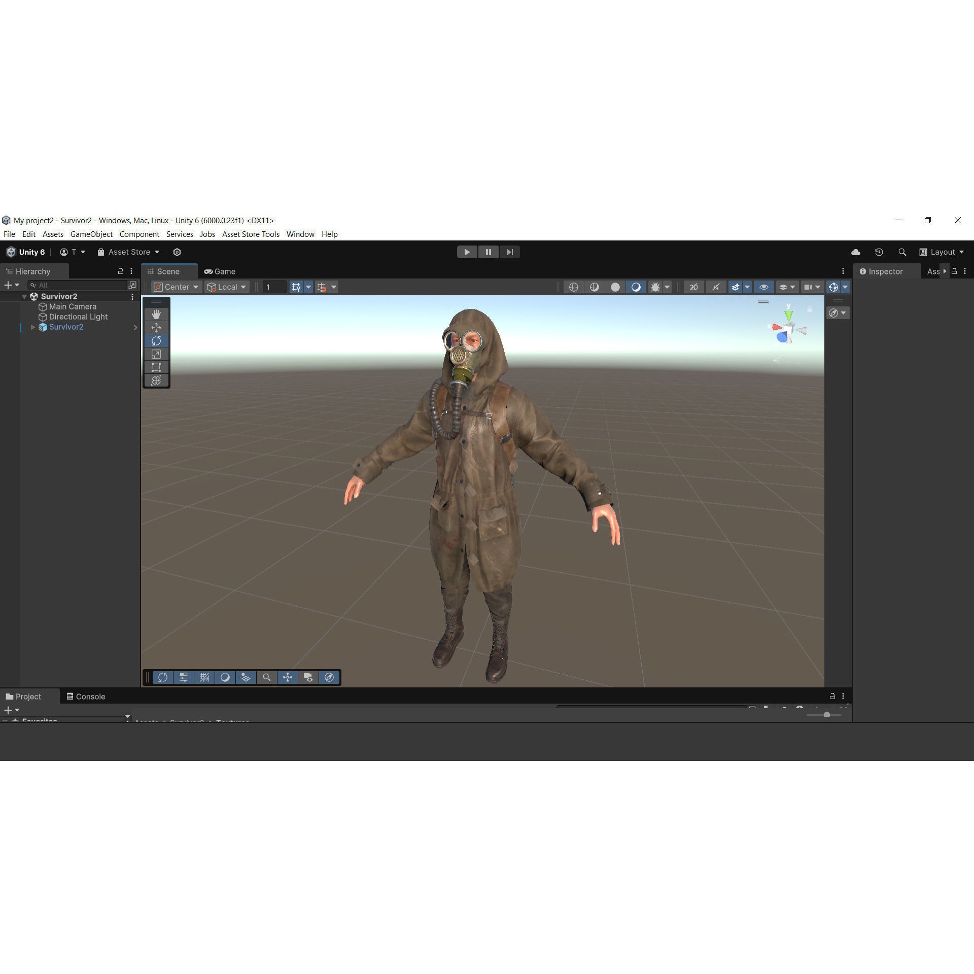 Post Apocalyptic Survivor - Low-Poly Game-Ready 3D Model - View 22