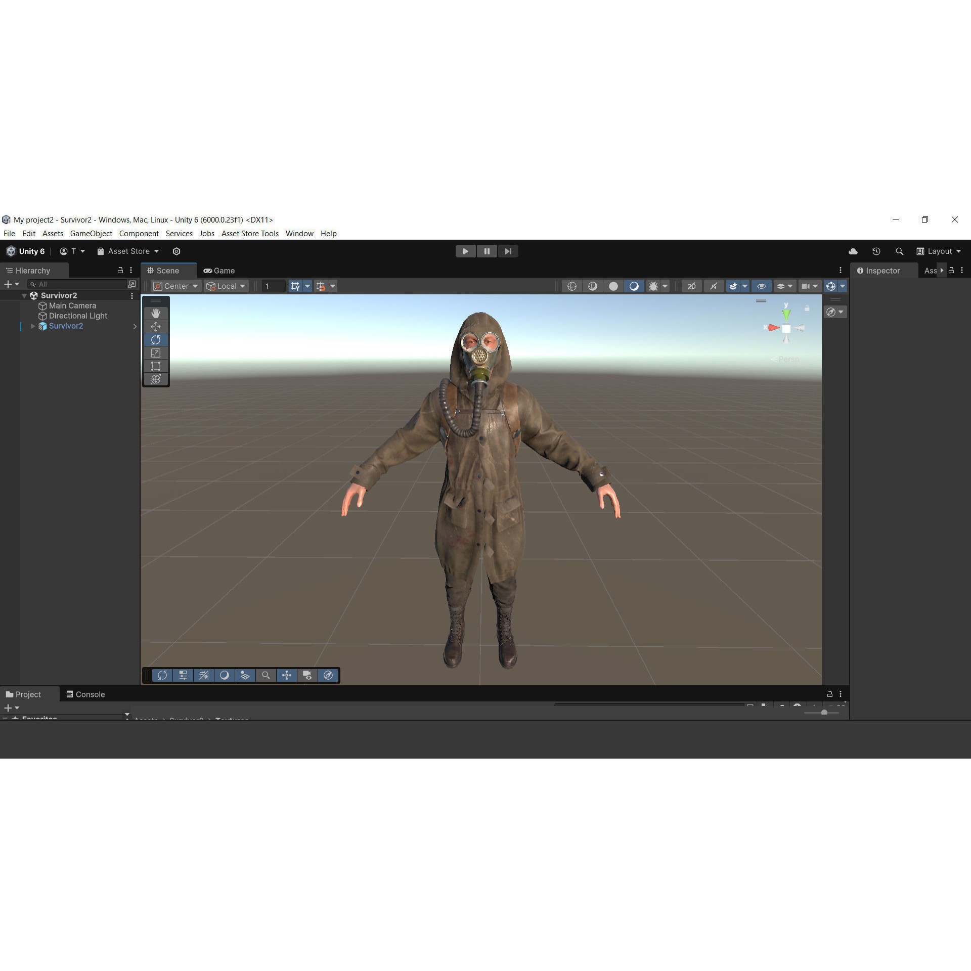 Post Apocalyptic Survivor - Low-Poly Game-Ready 3D Model - View 23