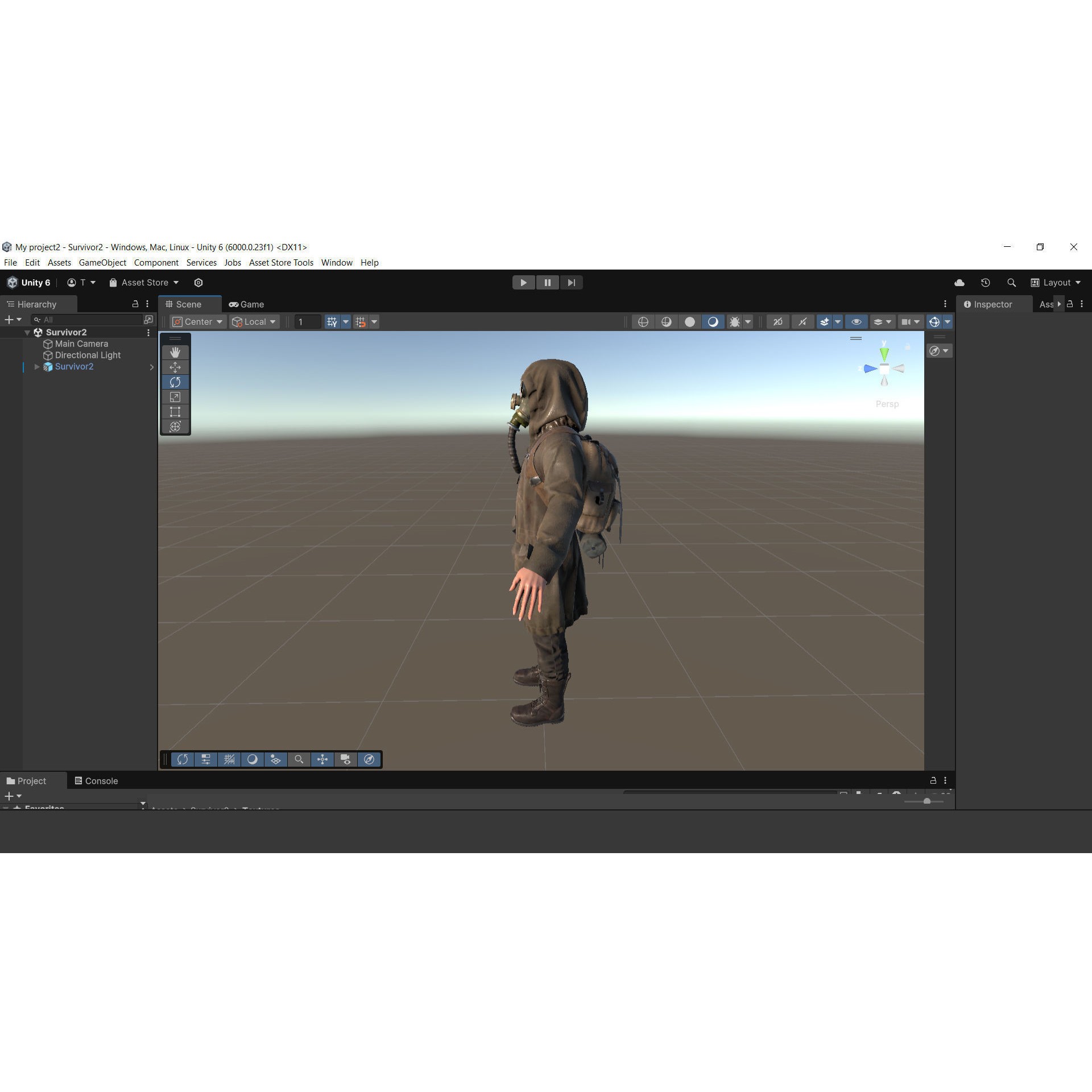 Post Apocalyptic Survivor - Low-Poly Game-Ready 3D Model - View 24