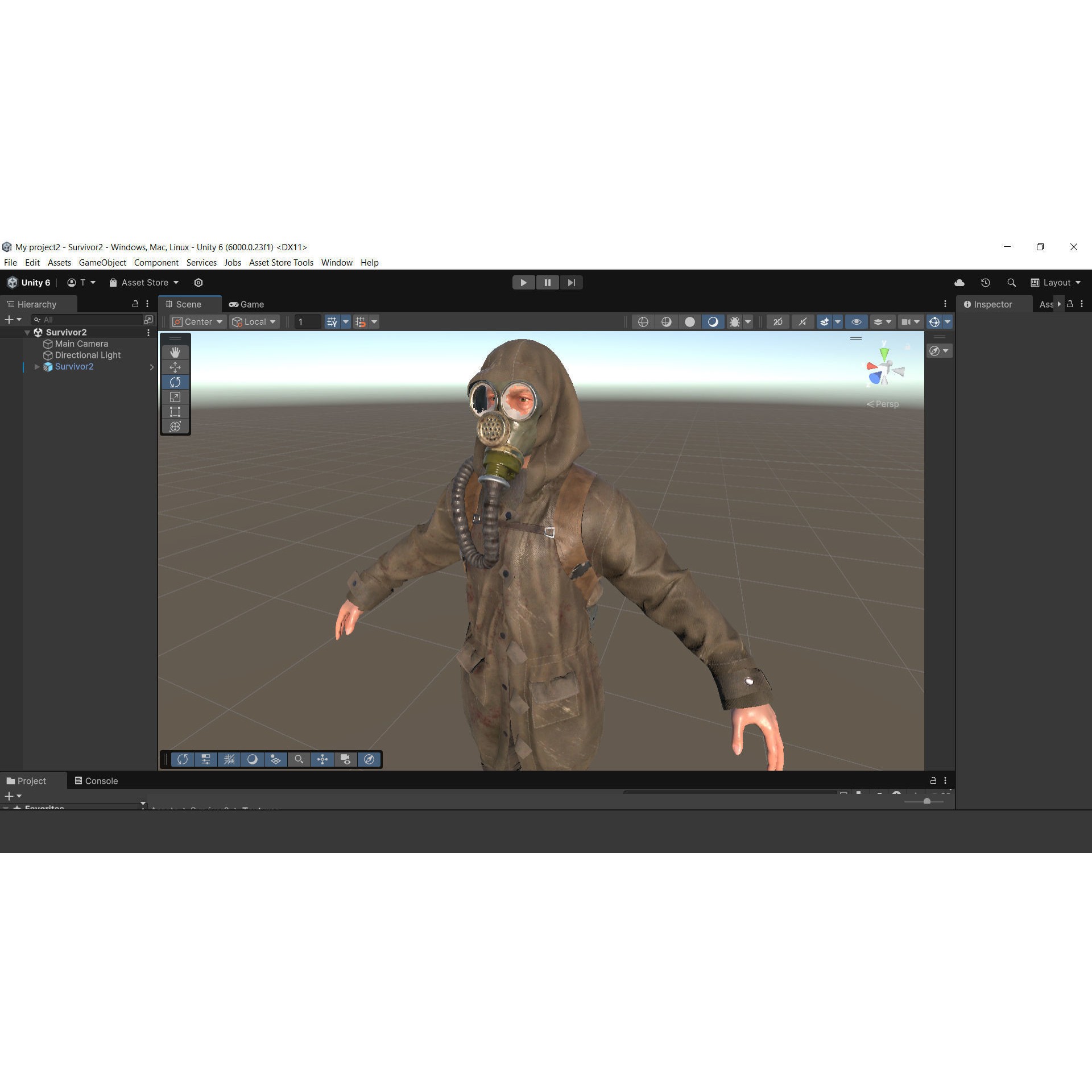 Post Apocalyptic Survivor - Low-Poly Game-Ready 3D Model - View 25
