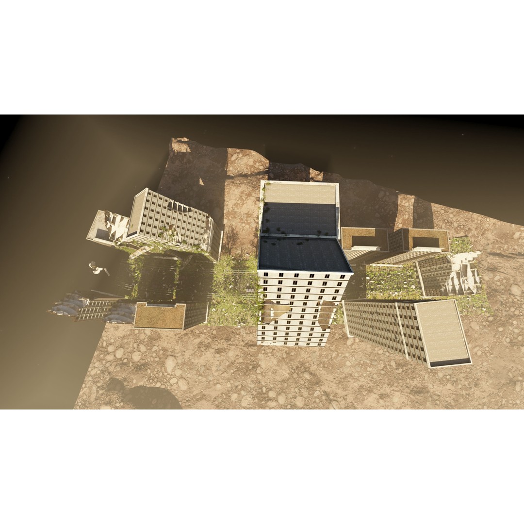 Abandoned Street Scene 3D Model – High Poly Blender Asset with PBR Textures - View 18