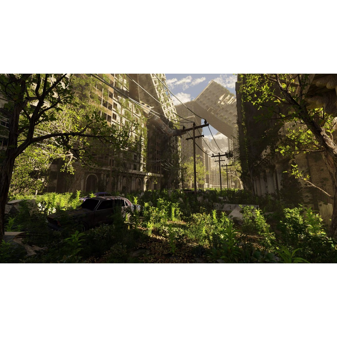 Abandoned Street Scene 3D Model – High Poly Blender Asset with PBR Textures - View 2