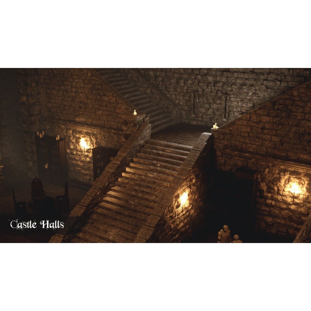 Medieval Kingdom 3D Model – Low Poly Modular Asset with Interiors - View 14