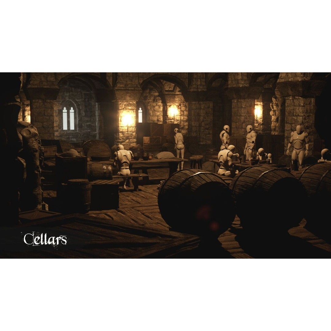 Medieval Kingdom 3D Model – Low Poly Modular Asset with Interiors - View 5