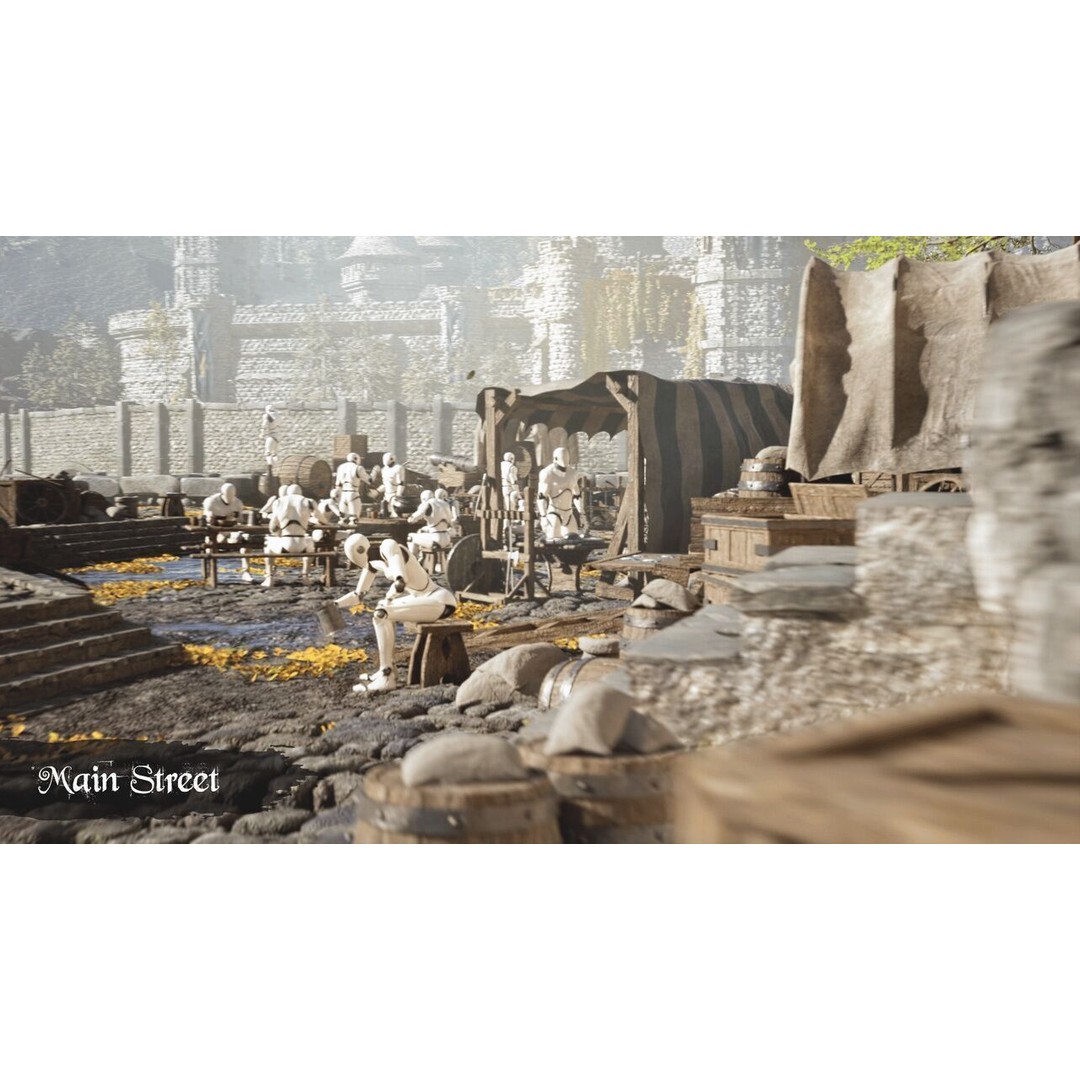 Medieval Kingdom 3D Model – Low Poly Modular Asset with Interiors - View 7