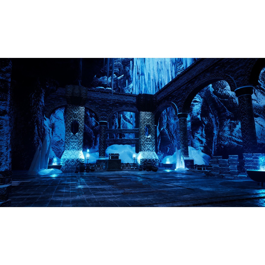 Viking Cave 3D Model – Low Poly Game Ready Modular Kit, FBX - View 12