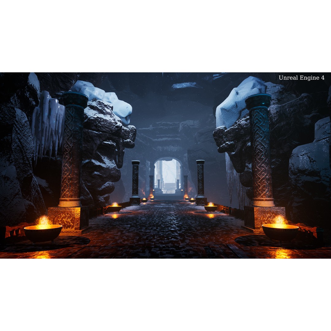 Viking Cave 3D Model – Low Poly Game Ready Modular Kit, FBX - View 16