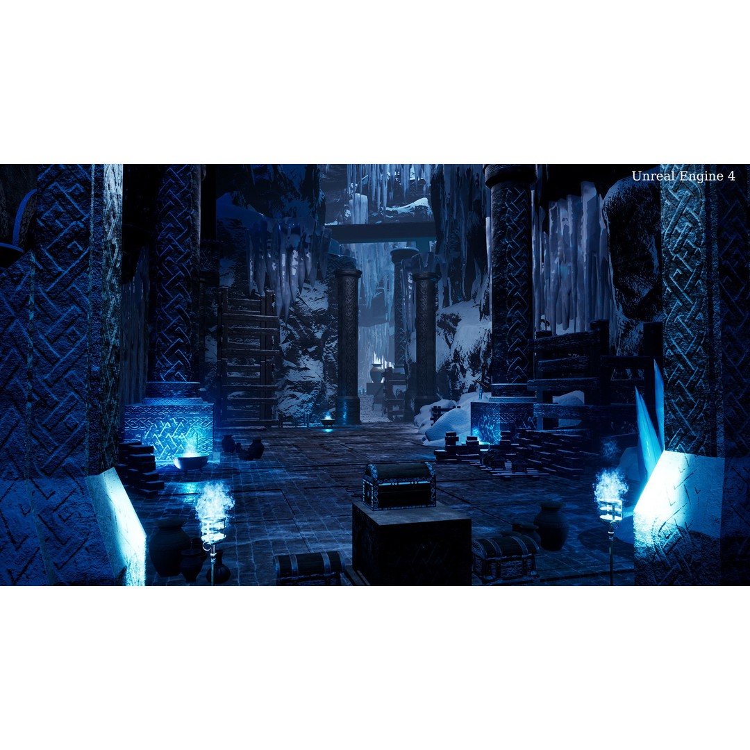Viking Cave 3D Model – Low Poly Game Ready Modular Kit, FBX - View 17
