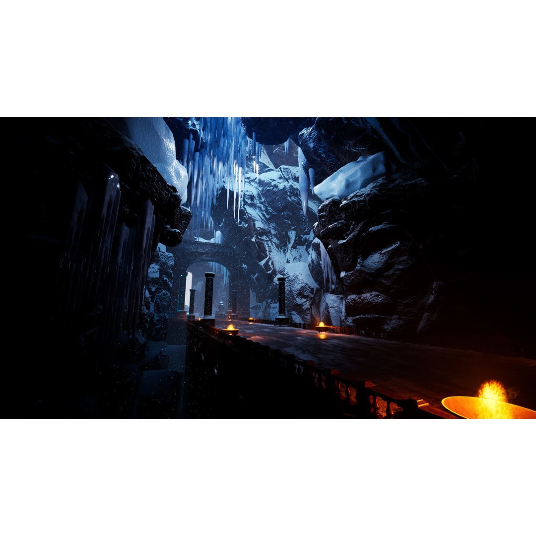 Viking Cave 3D Model – Low Poly Game Ready Modular Kit, FBX - View 3