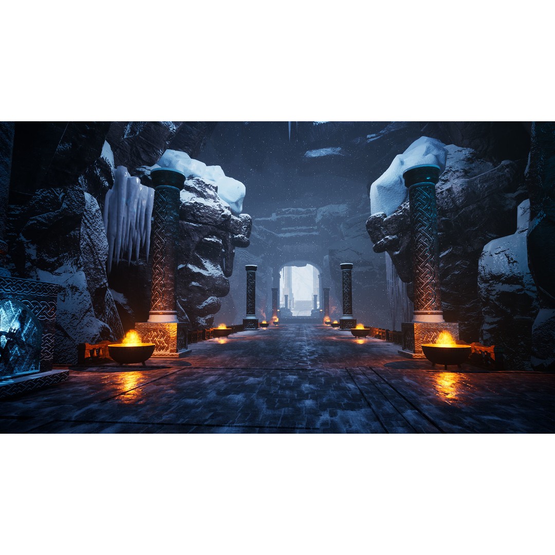 Viking Cave 3D Model – Low Poly Game Ready Modular Kit, FBX - View 4