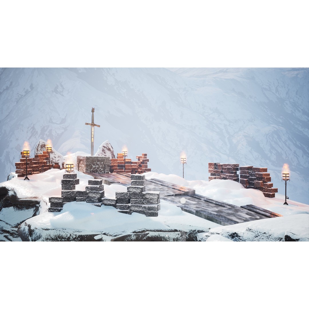 Viking Cave 3D Model – Low Poly Game Ready Modular Kit, FBX - View 7