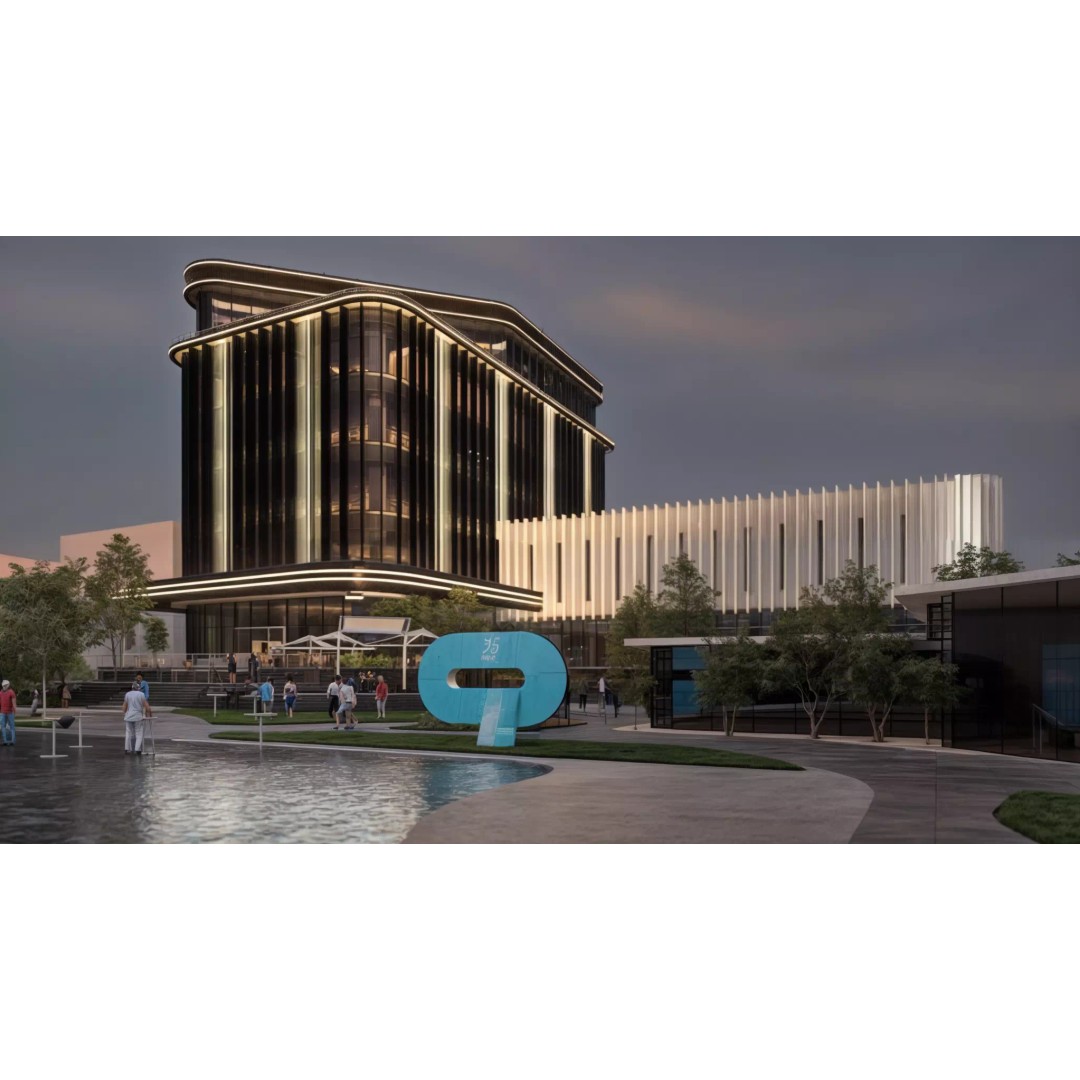 Modern Corporate Office Building 3D Model – Detailed Revit Design, Mixed-Use - View 2