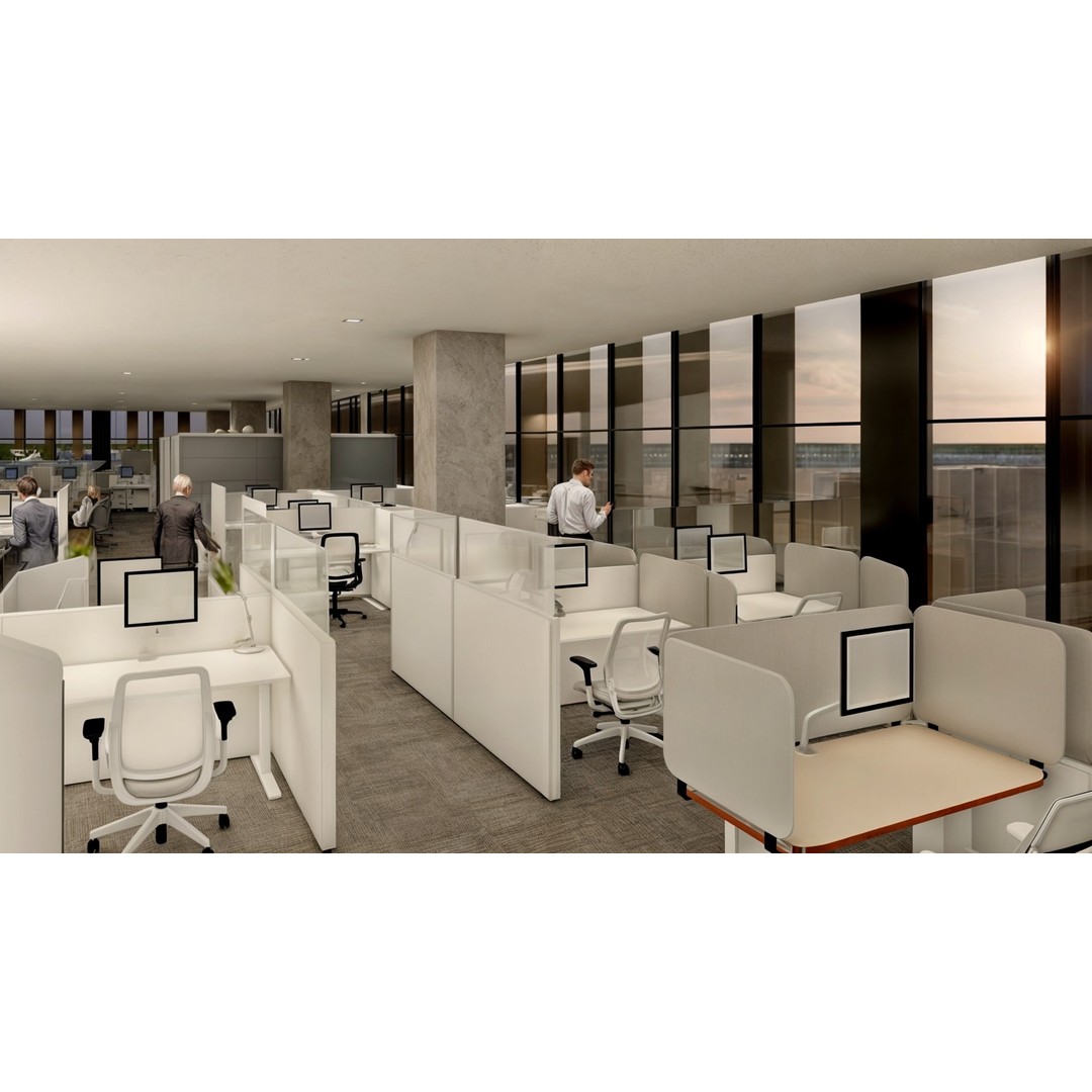 Modern Corporate Office Building 3D Model – Detailed Revit Design, Mixed-Use - View 9