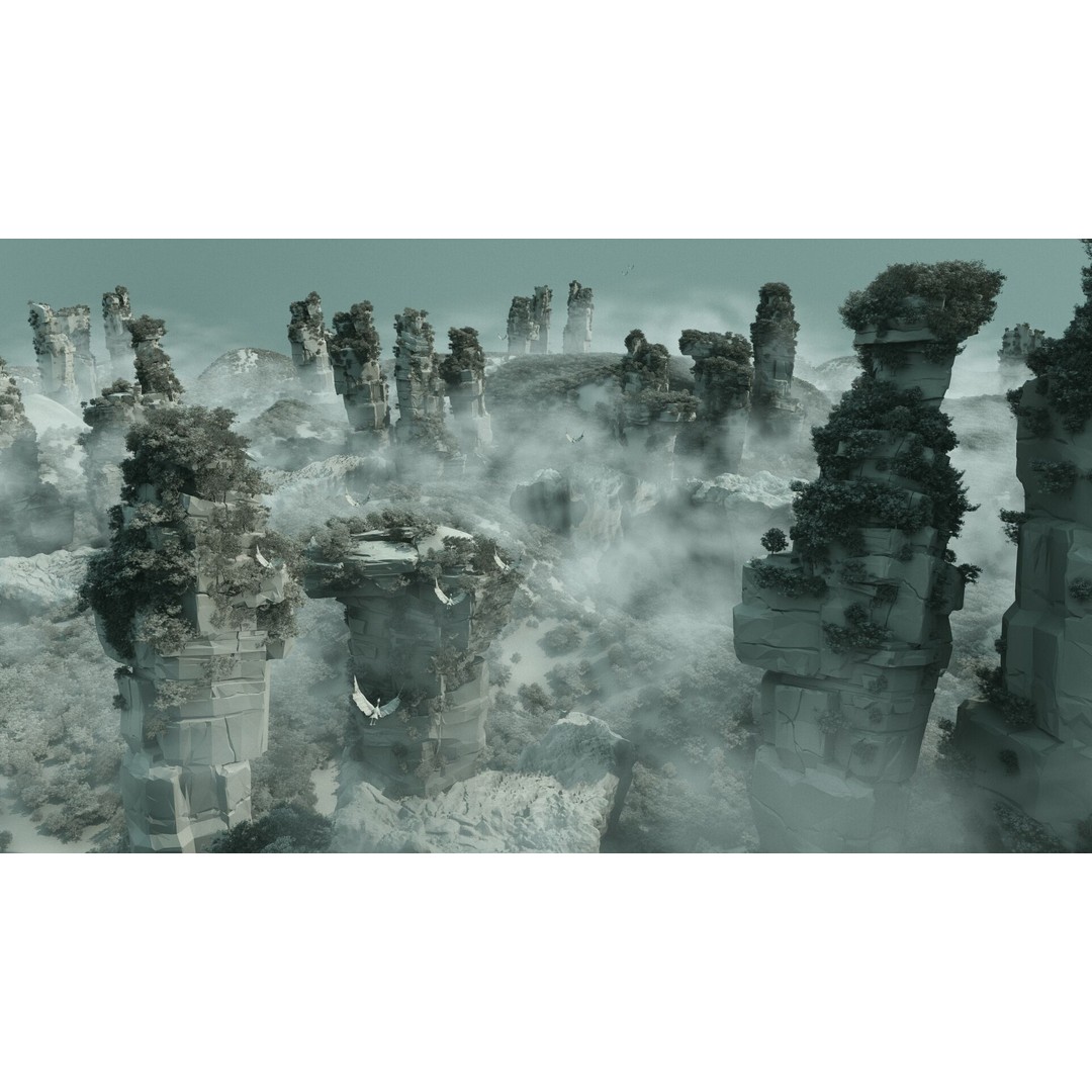 Mountains 3D Model – Detailed Landscape Asset for Environment Design