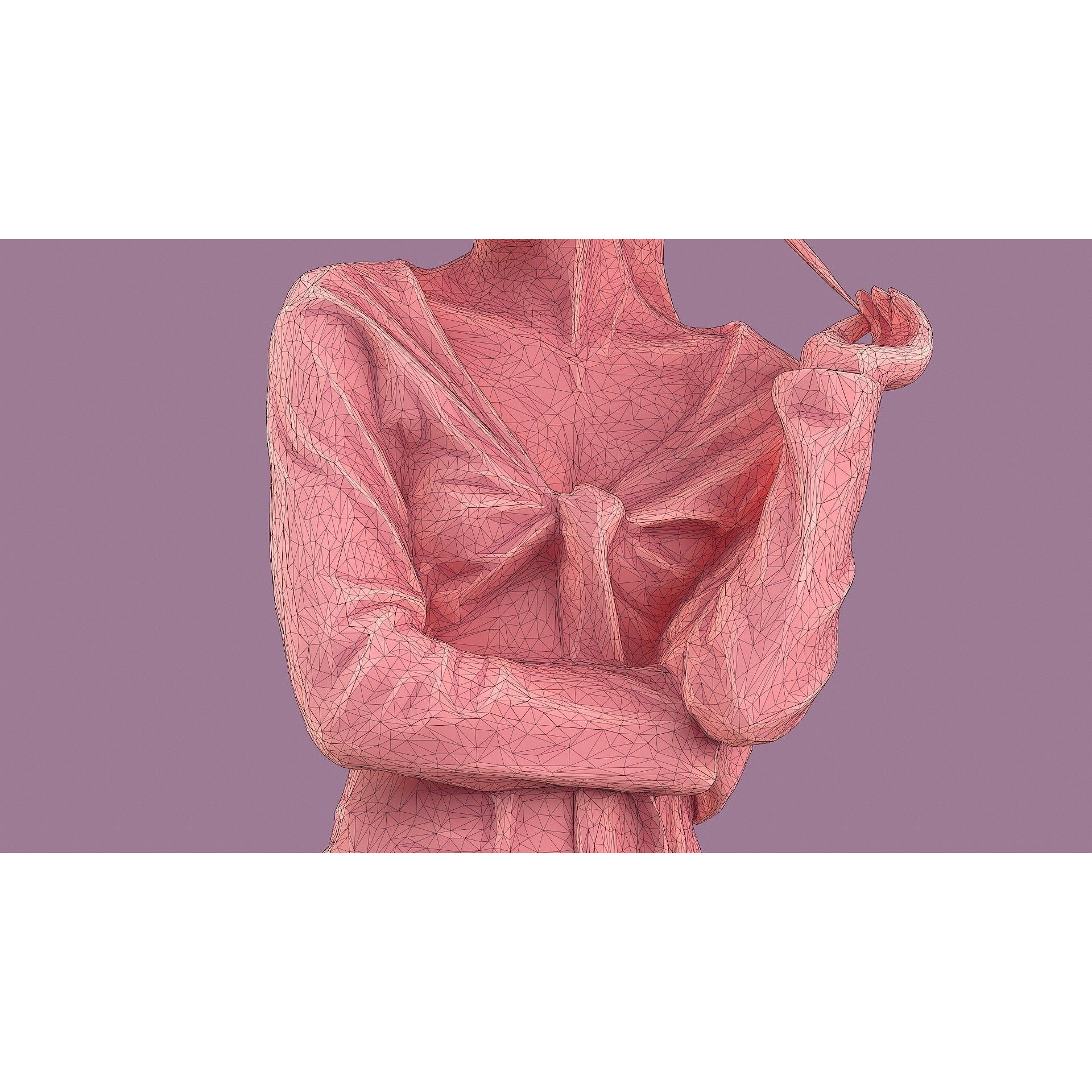Lady in Pink - Game-Ready 3D Model - View 13