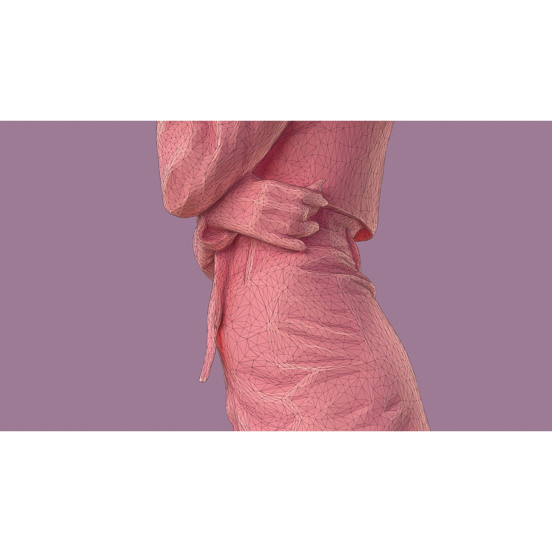 Lady in Pink - Game-Ready 3D Model - View 19