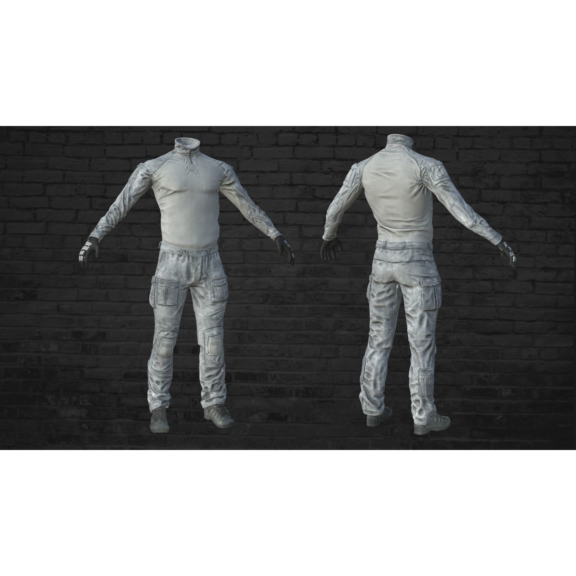 Crye G3 Uniform Clone - Low-Poly Game-Ready 3D Model - View 10