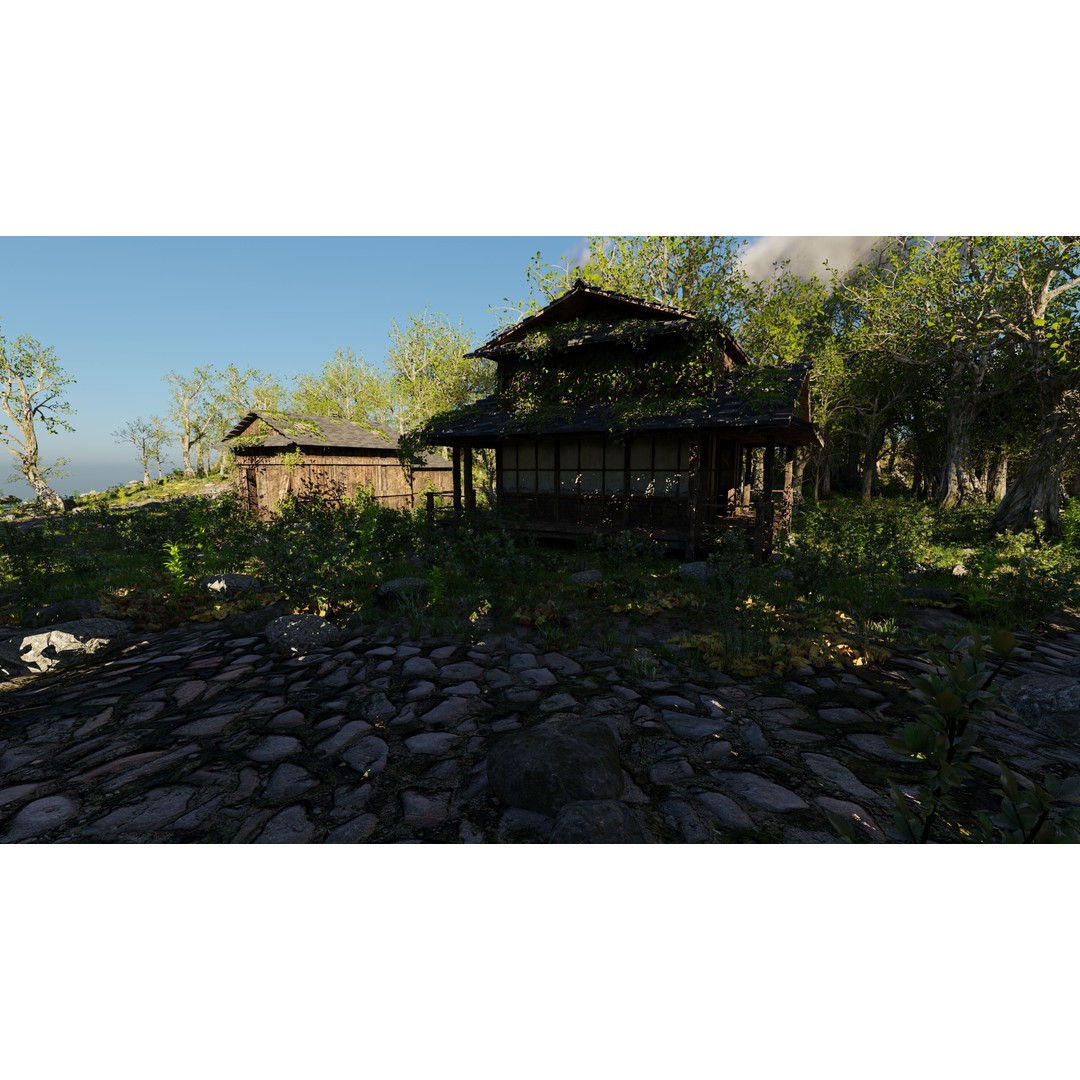 Abandoned Shack Scene 3D Model – High Poly Environment Asset for Blender - View 11