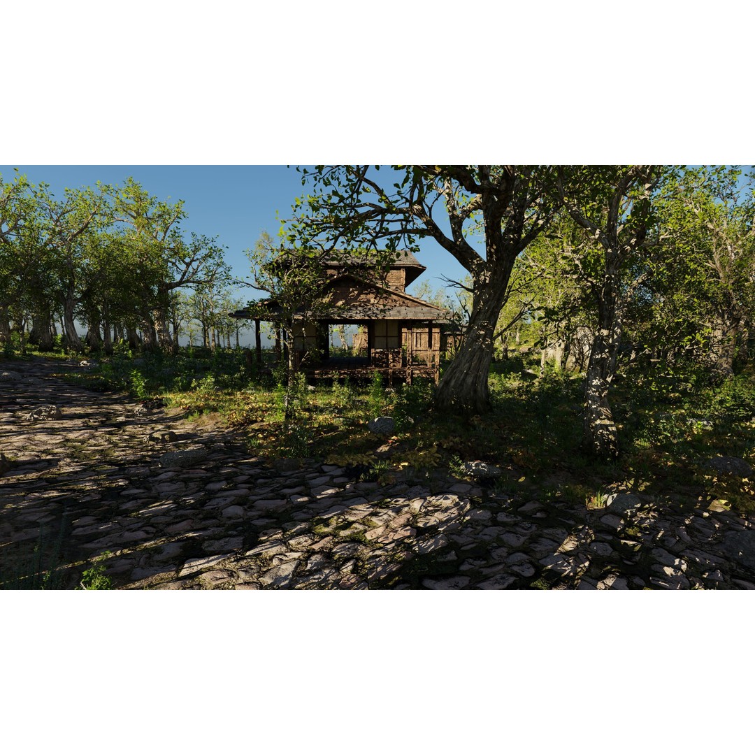 Abandoned Shack Scene 3D Model – High Poly Environment Asset for Blender - View 12
