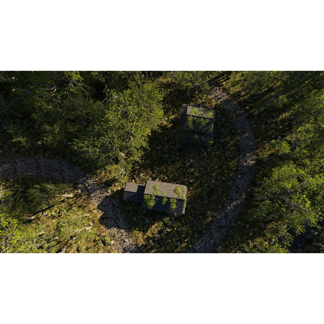 Abandoned Shack Scene 3D Model – High Poly Environment Asset for Blender - View 13