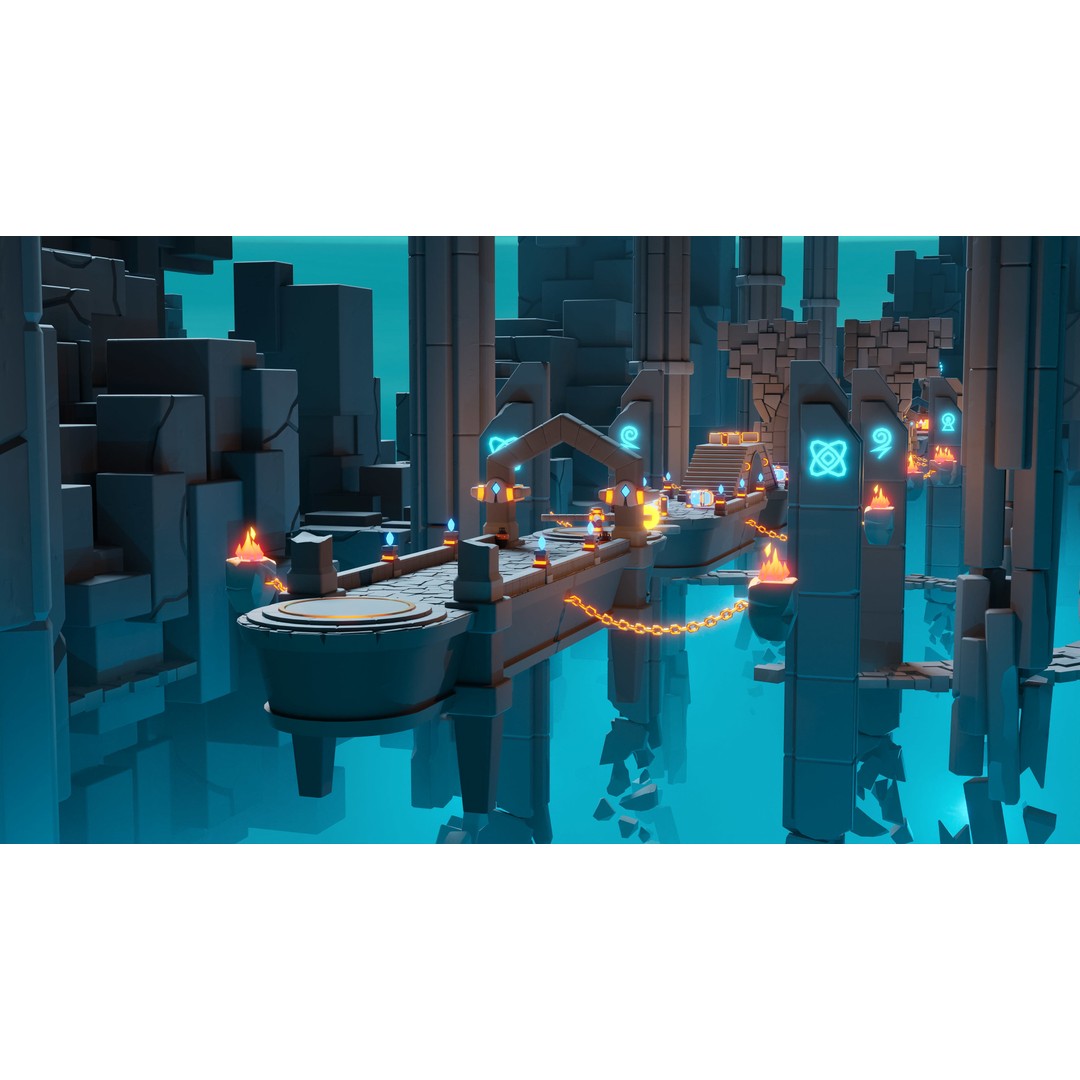 Platformer 8 Underworld 3D Model – Low Poly Game Asset, FBX, PBR - View 4