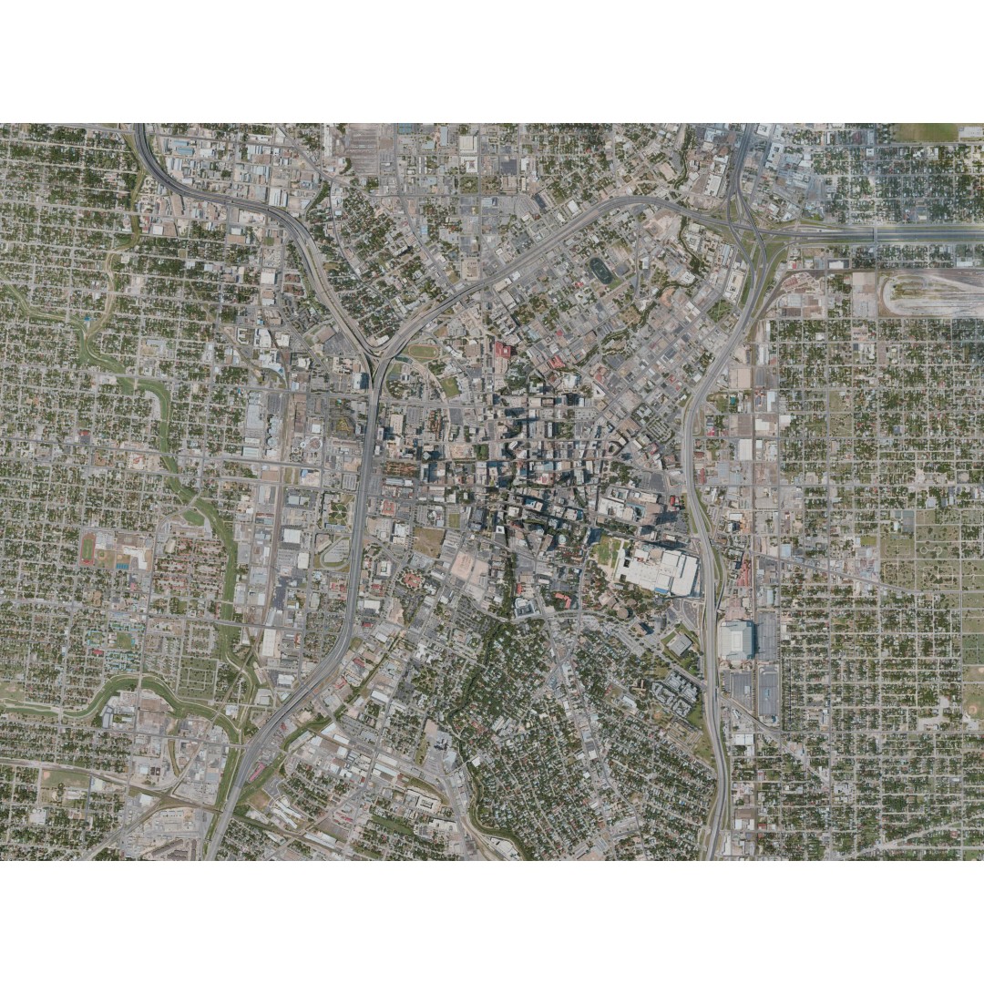 San Antonio City 3D Model – Realistic Urban Terrain, FBX & Blender