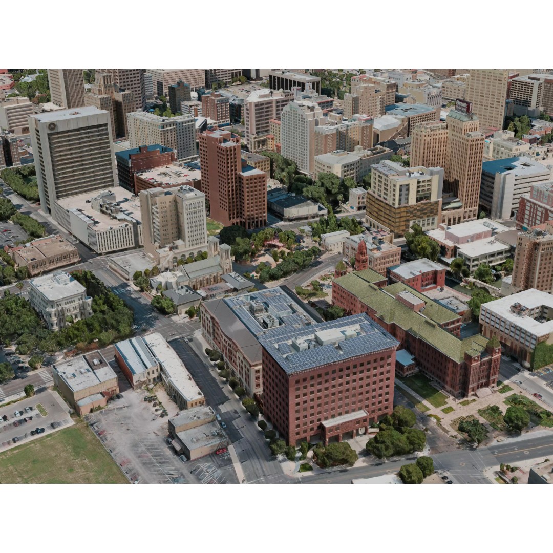San Antonio City 3D Model – Realistic Urban Terrain, FBX & Blender - View 6