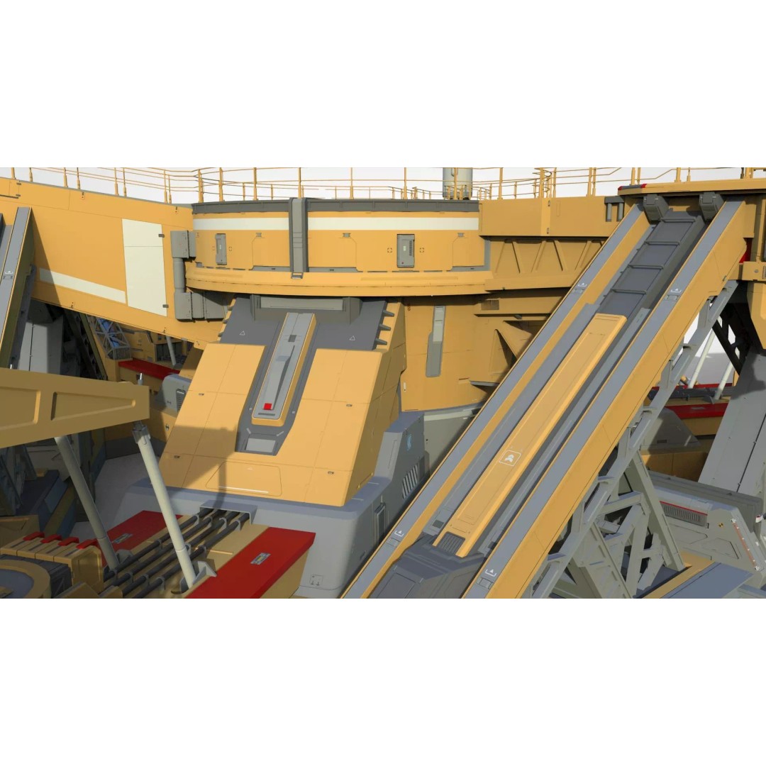 Sci-Fi Platform 3D Model – Modular Cyberpunk Architecture, FBX - View 18