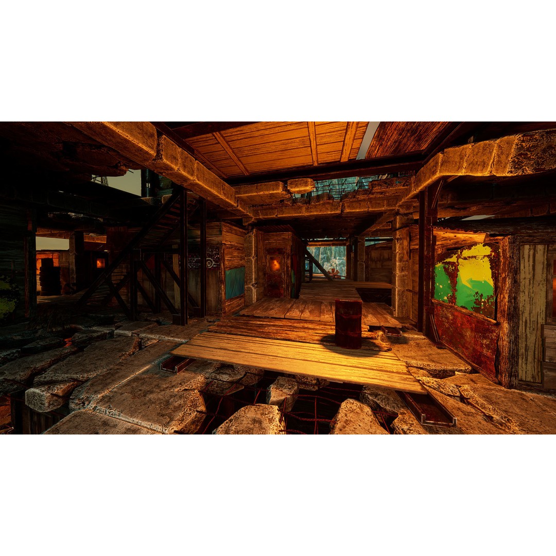 Junk Town 3D Model – Low Poly Post-Apocalyptic City Asset, FBX - View 10