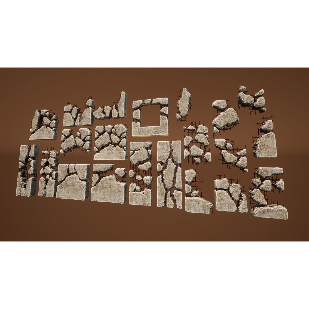 Junk Town 3D Model – Low Poly Post-Apocalyptic City Asset, FBX - View 15