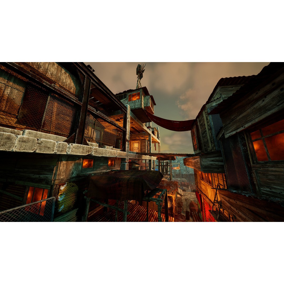 Junk Town 3D Model – Low Poly Post-Apocalyptic City Asset, FBX - View 8