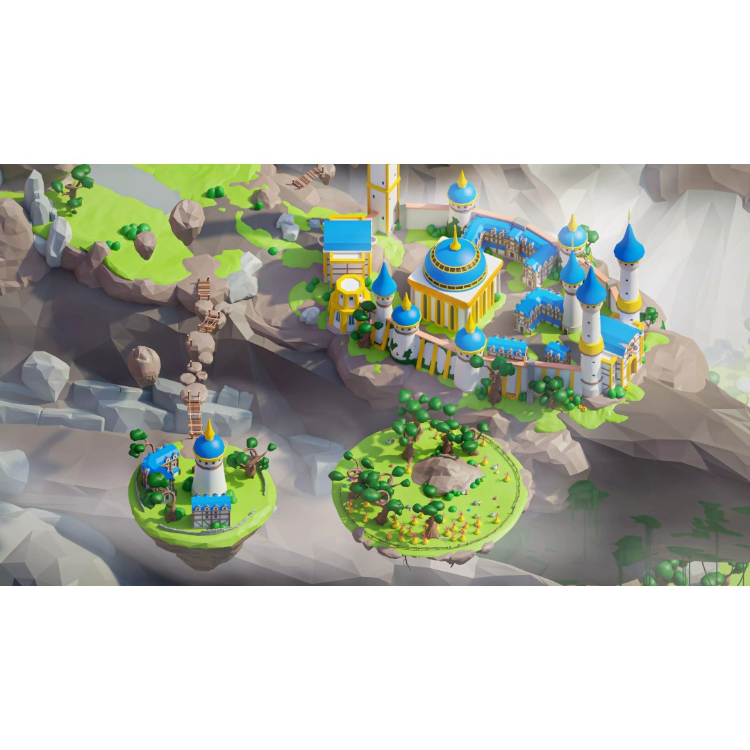 Fantasy Landscape 3D Model – Low Poly Game Asset, FBX, PBR, Rigged - View 12