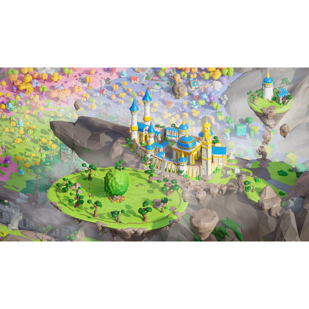 Fantasy Landscape 3D Model – Low Poly Game Asset, FBX, PBR, Rigged - View 14