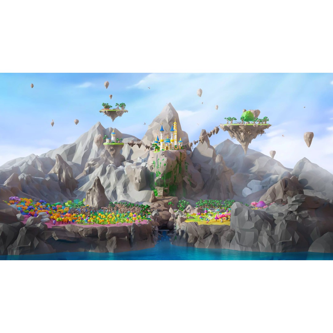 Fantasy Landscape 3D Model – Low Poly Game Asset, FBX, PBR, Rigged - View 15