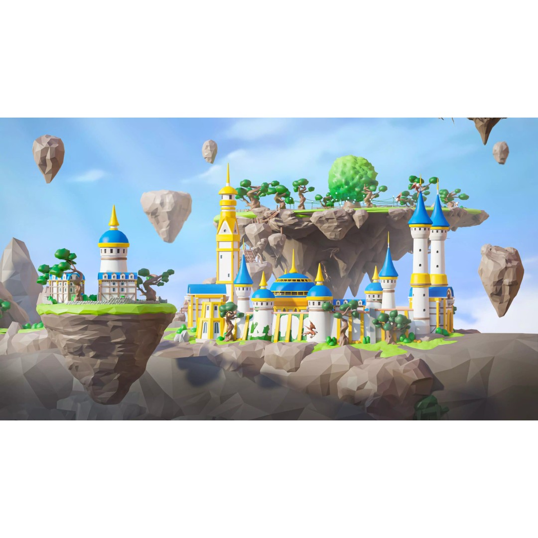 Fantasy Landscape 3D Model – Low Poly Game Asset, FBX, PBR, Rigged - View 16