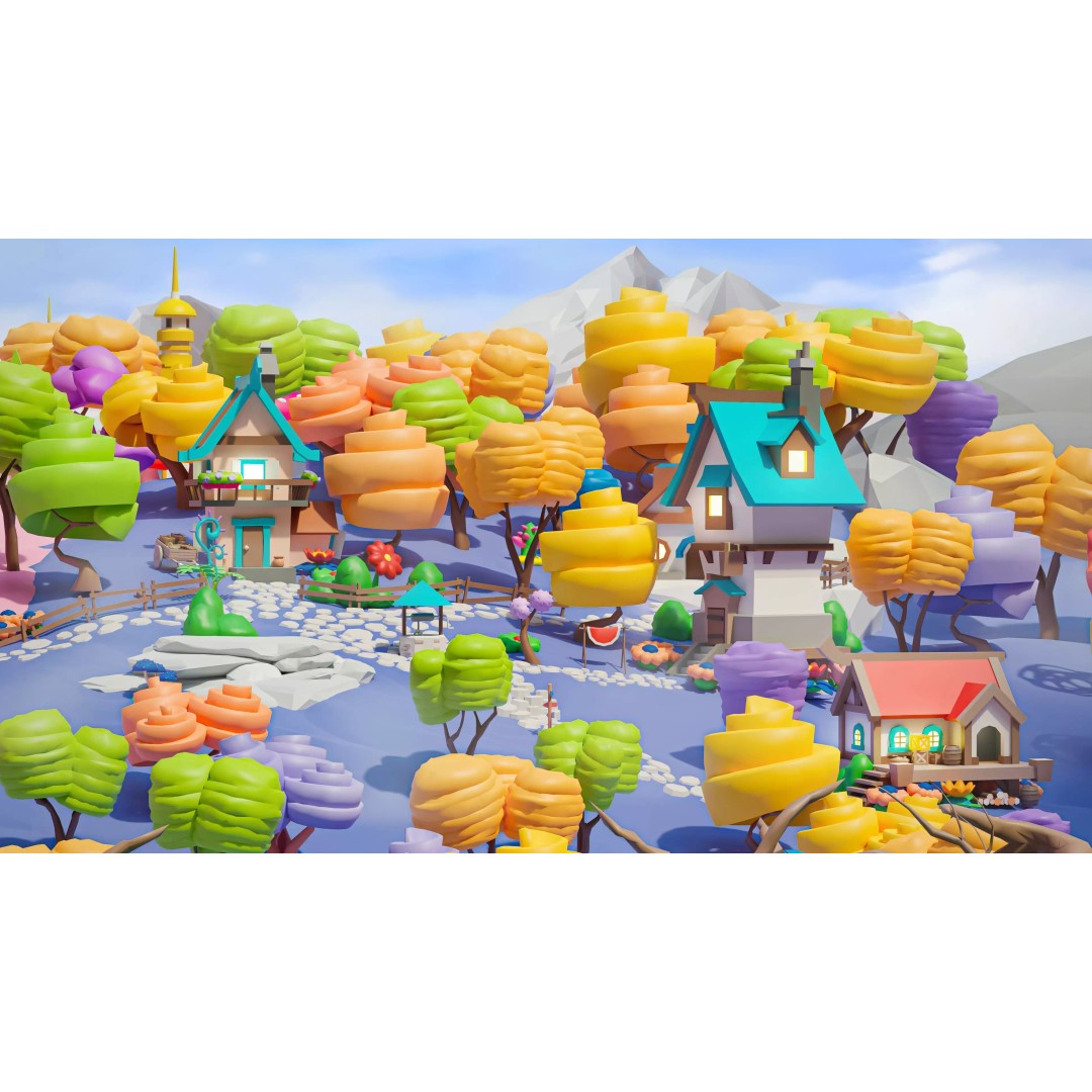 Fantasy Landscape 3D Model – Low Poly Game Asset, FBX, PBR, Rigged - View 20