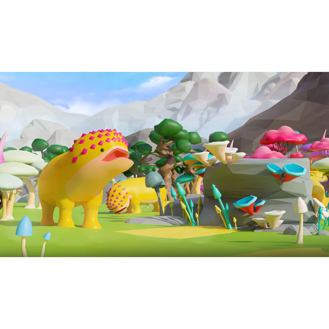Fantasy Landscape 3D Model – Low Poly Game Asset, FBX, PBR, Rigged - View 24