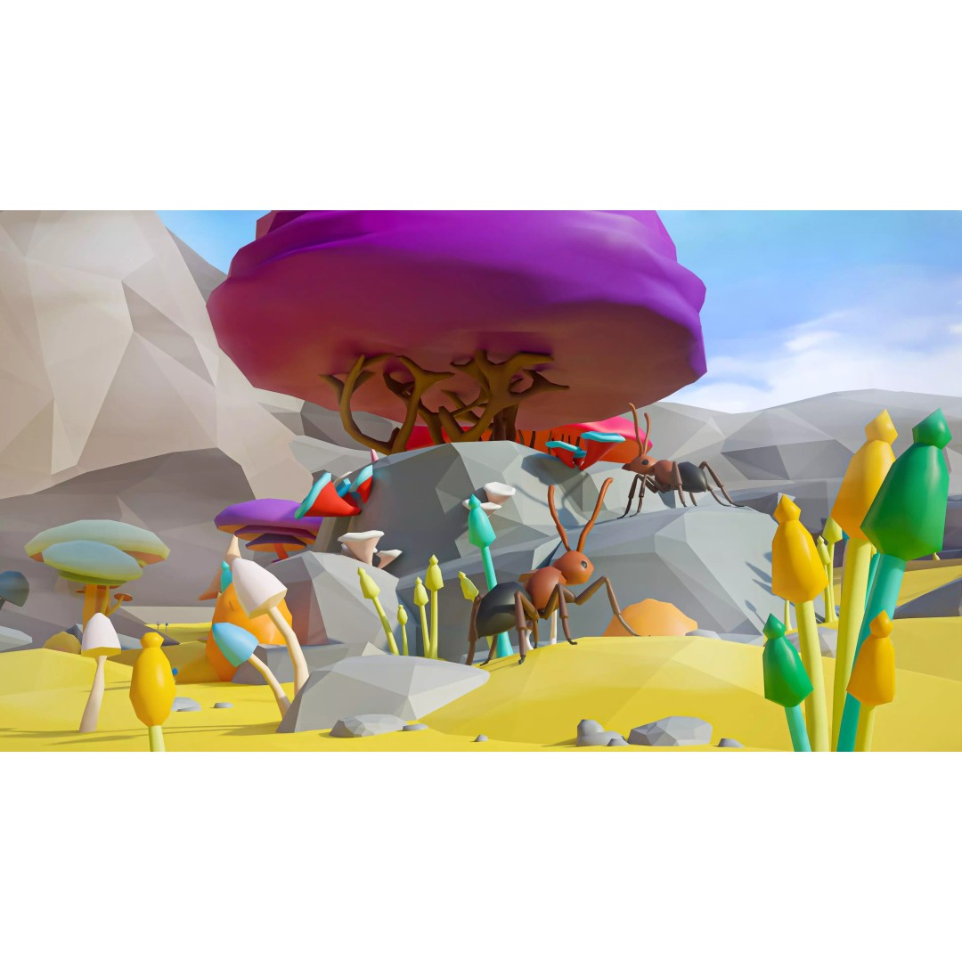 Fantasy Landscape 3D Model – Low Poly Game Asset, FBX, PBR, Rigged - View 28
