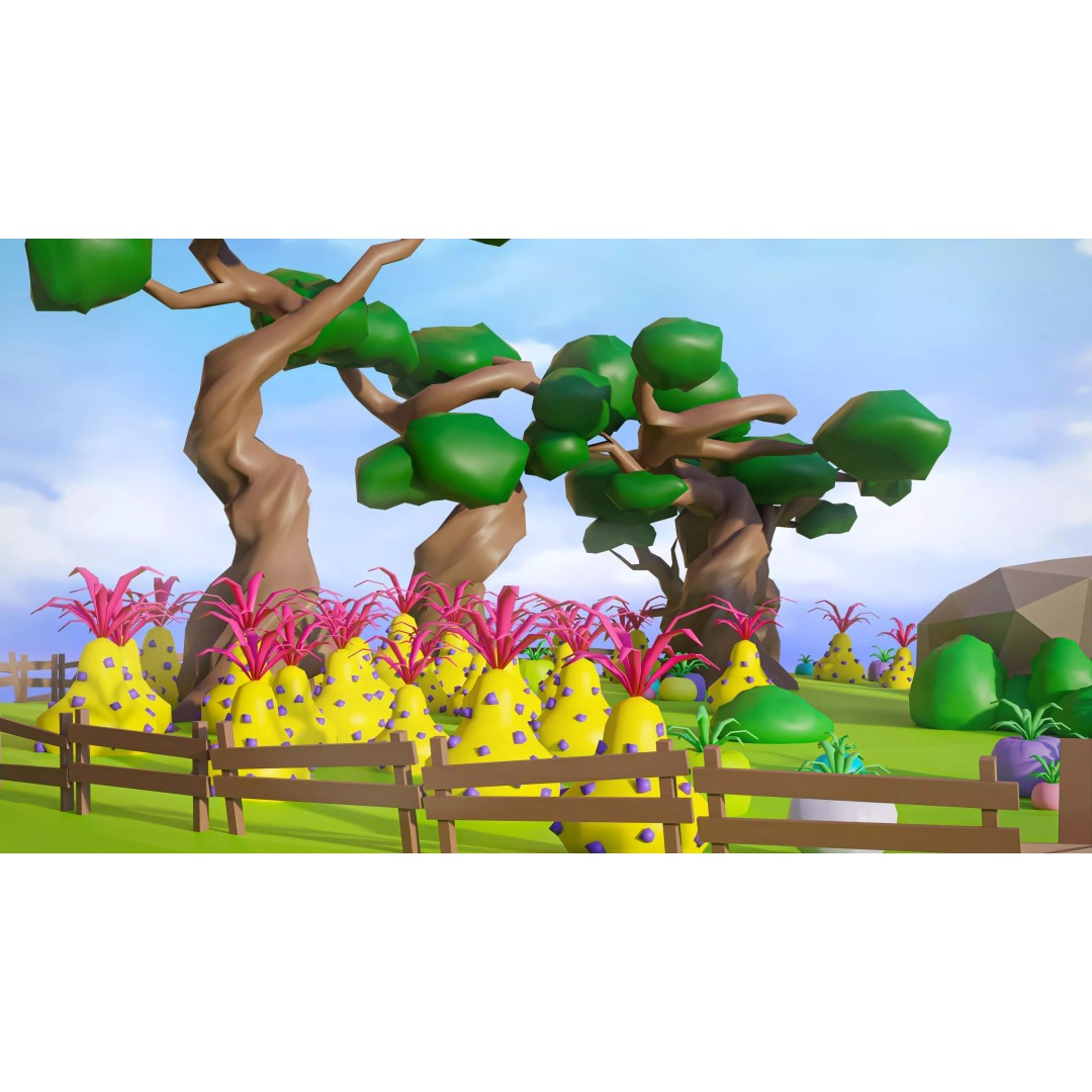 Fantasy Landscape 3D Model – Low Poly Game Asset, FBX, PBR, Rigged - View 33